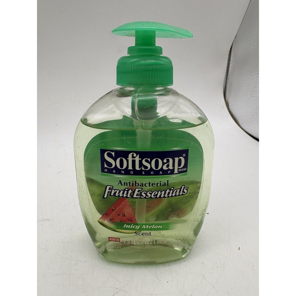 Vintage Softsoap Fruit Essentials Juicy Melon Hand Soap 7.5 oz Full Rare